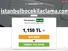 Tablet Screenshot of istanbulbocekilaclama.com